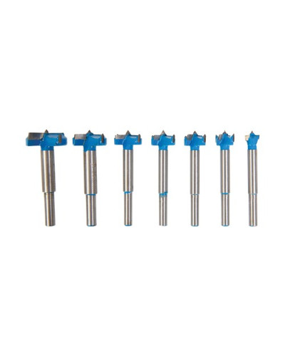 Mèches Forstner titanées, 7 pcs