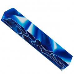 Acrylique stylo et incrustation bleu nuancé