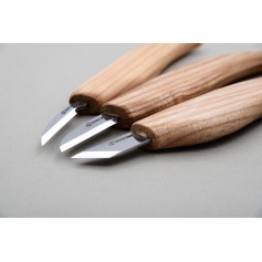 Set de 3 couteaux de sculpture sur bois
