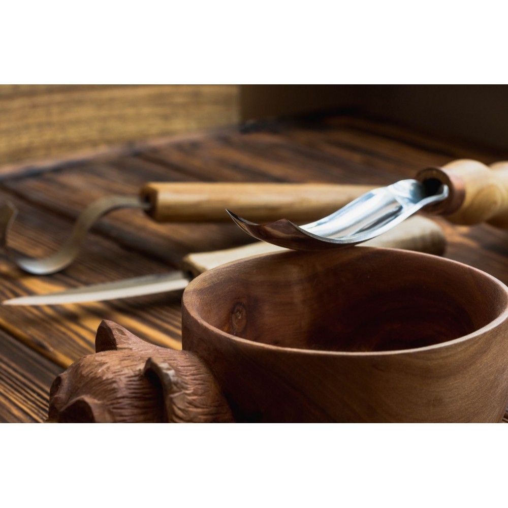 Kit de 3 outils de sculpture pour les cuillères en bois - Maison Du Tournage