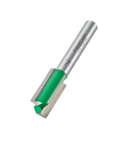 Fraise droite 2 tranchants, tige 8mm, diam 14mm, HC 25mm