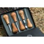 Ensemble 6 outils de paume pour sculpture sur bois