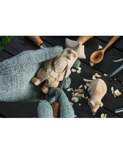 Ensemble 6 outils de paume pour sculpture sur bois