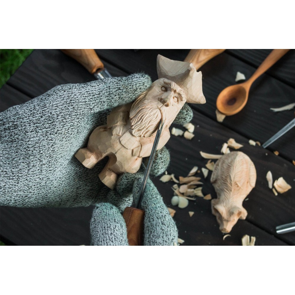 Ensemble 6 outils de paume pour sculpture sur bois - Maison Du Tournage