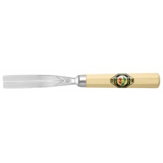 Ciseaux droit pour sculpteurs, forme Pied-de-biche, angle 60°, largeur 2 mm