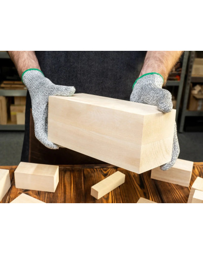 Bloc de Tilleul 10 x 10 x 25 cm pour la sculpture sur bois