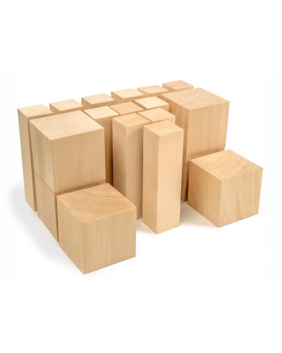 Lot de 18 morceaux de tilleul pour la sculpture sur bois