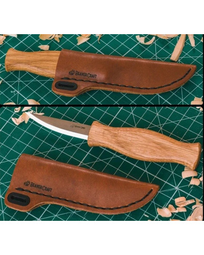 Couteau Sloyd Beavercraft avec étui