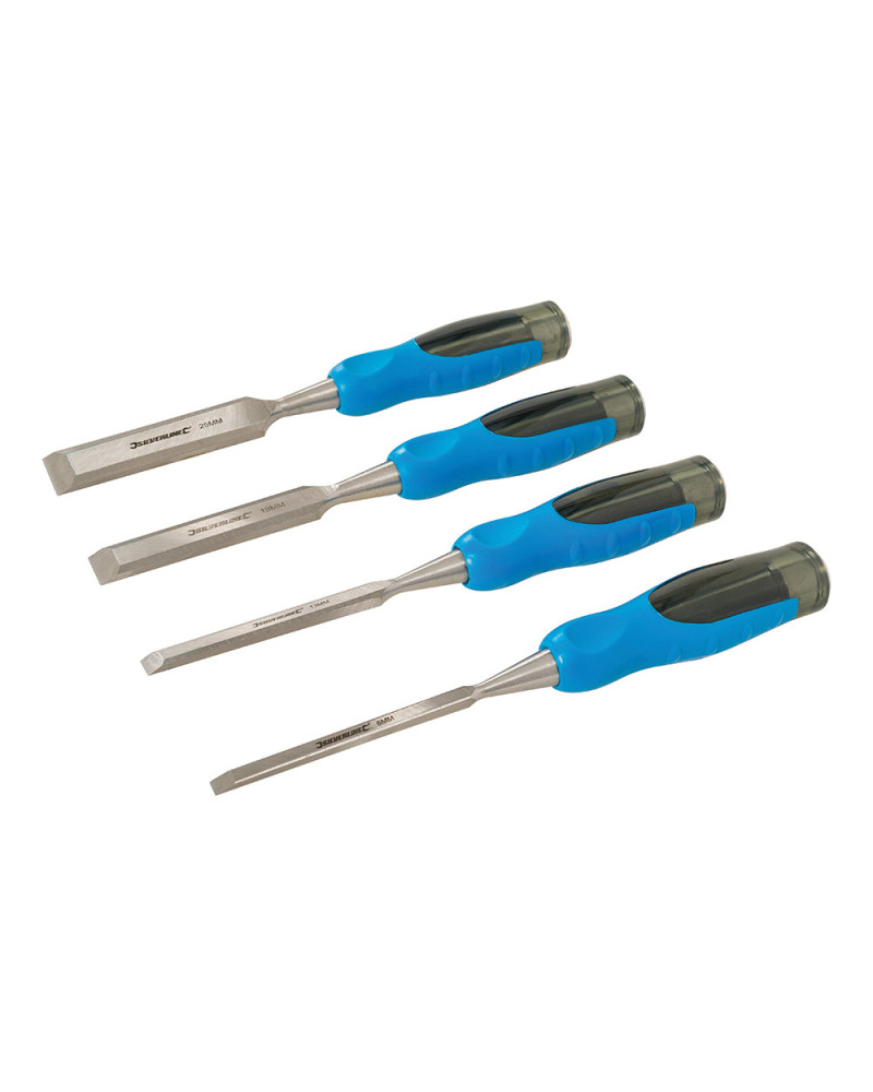 Silverline – Ciseaux à bois gamme Expert (4 pcs) | Outils professionnels bois