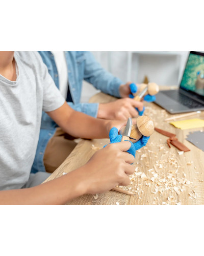 Kit sculpture bois Champignon BeaverCraft – projet famille ludique