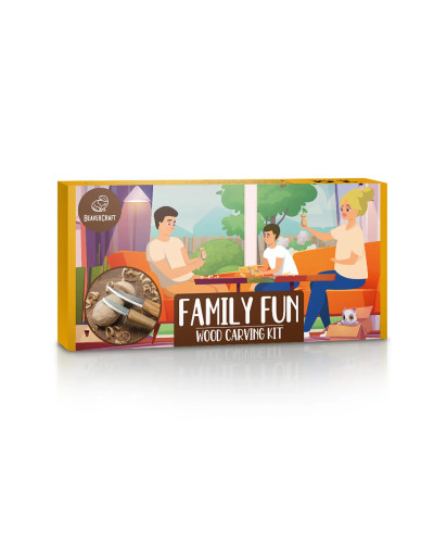 Kit sculpture bois Champignon BeaverCraft – projet famille ludique