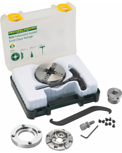 Record Power SC4 – mandrin 4 mors 1"×8 TPI (version impériale)