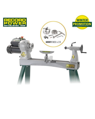 Coronet Herald + mini-mandrin SC2 offert – tour à bois M33, précis