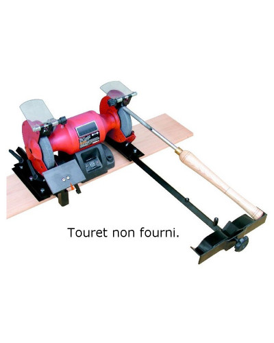 Gabarit d'affûtage pour outils de tournage sur bois