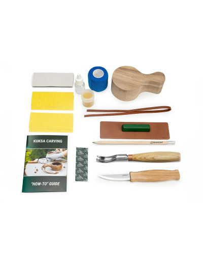 KIt sculpture complet tasse kuksa outils et bois compris