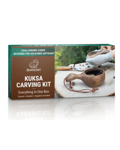 KIt sculpture complet tasse kuksa outils et bois compris