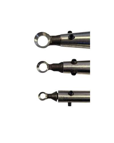 coffret 3 outils de creusage à anneaux HSS avec manche aluminium et poignées bois interchangeables