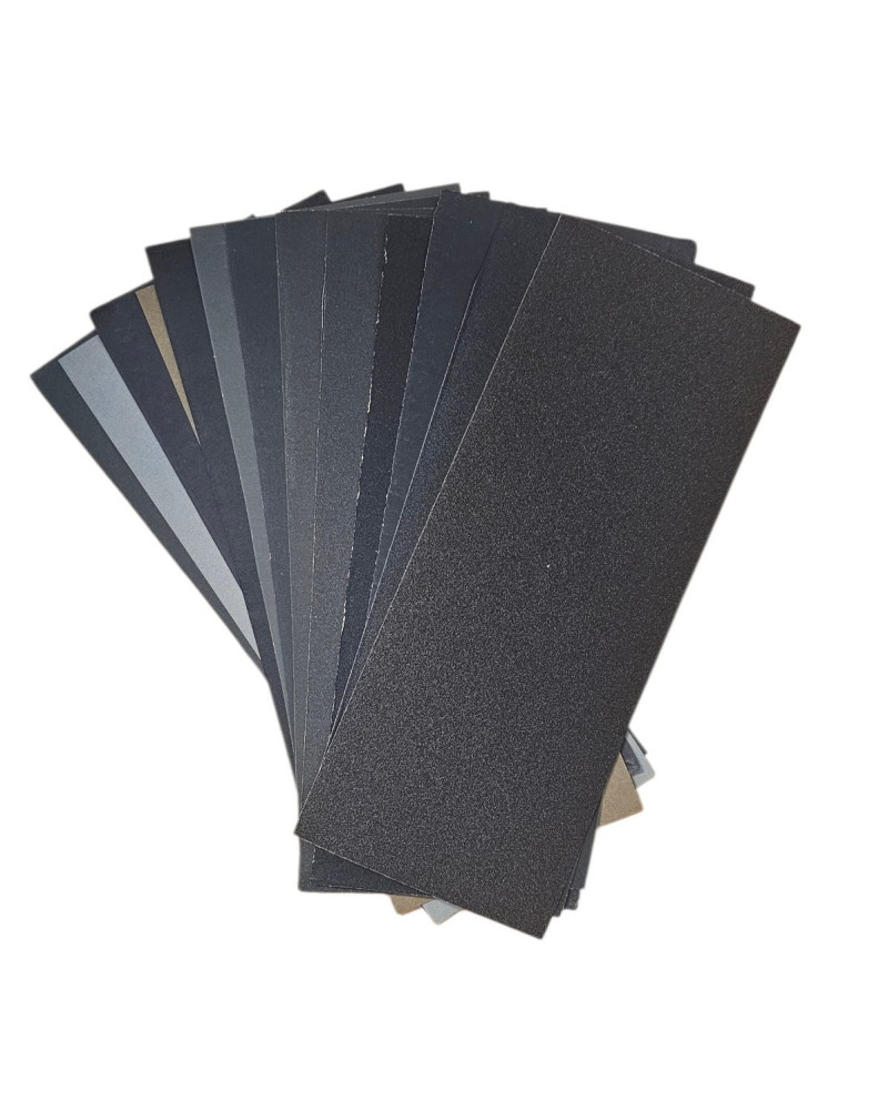 Feuilles abrasives pour bois, résine et acrylique