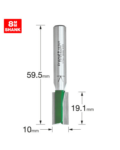 Fraise droite Trend Ø 10 mm queue 8 mm