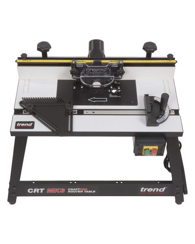 table de défonceuse d’établi Trend CRT MK3 EURO 230V avec guide réglable et plaque aluminium