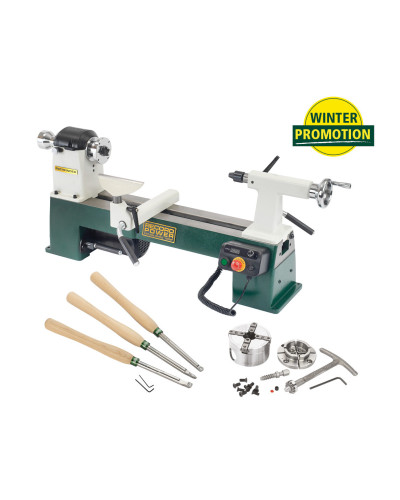 pack tour à bois Record Power Pathfinder avec mandrin SC2 et 3 outils carbure ProComfort