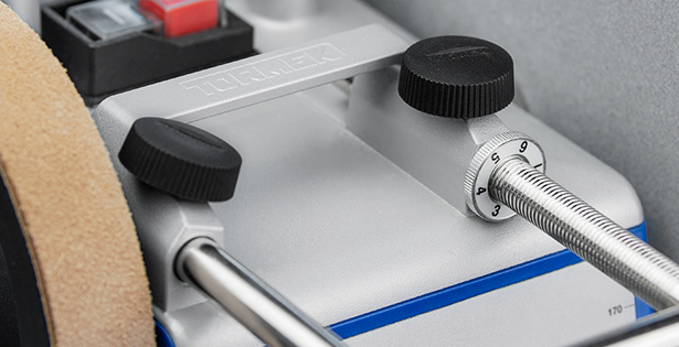 Tormek T-4 Original : manchons de précision intégrés dans le dessus en zinc moulé